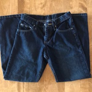 Boys size 14R adjustable waist Lee jeans. Like new.